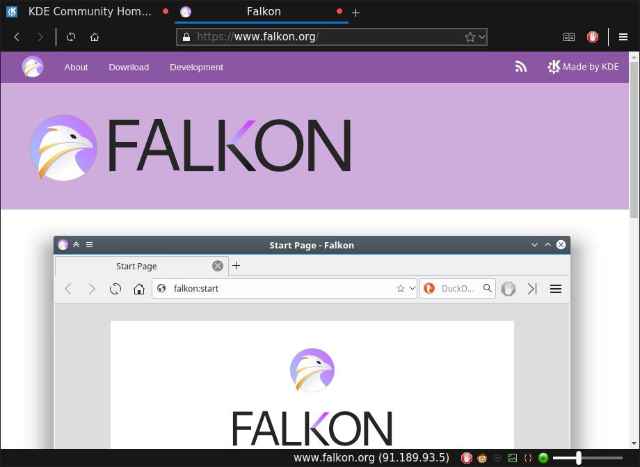 Falkon Main Window